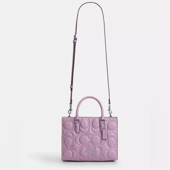 Coach Maggie Small Tote Bag Signature Leather CY670 Jasmine - Picture 6 of 10